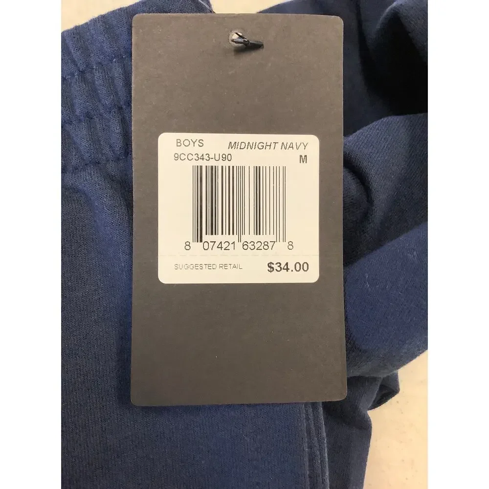 Converse Boy's Medium All Over Print Midnight Navy Capsule Fit Joggers OS10-20